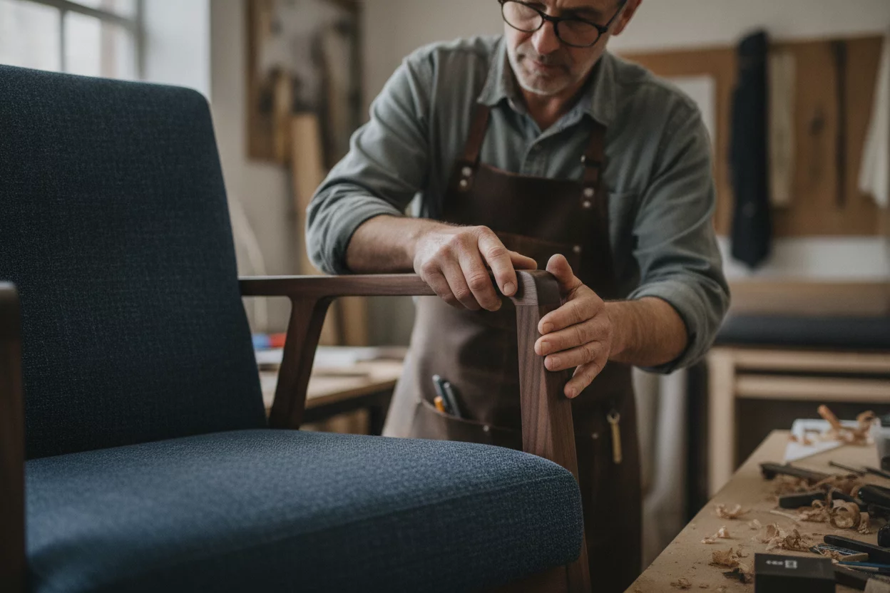 Quality inspection of furniture materials